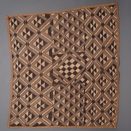 アフリカ コンゴ ショワ族 クバ布 ラフィア布 No,2 アフリカン