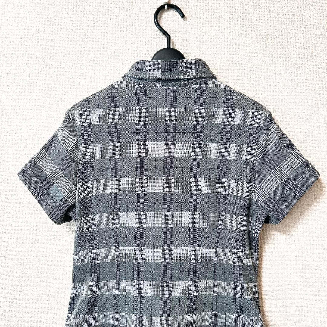 未使用タグ付】Callaway キャロウェイ 半袖 グレンチェックワンピース