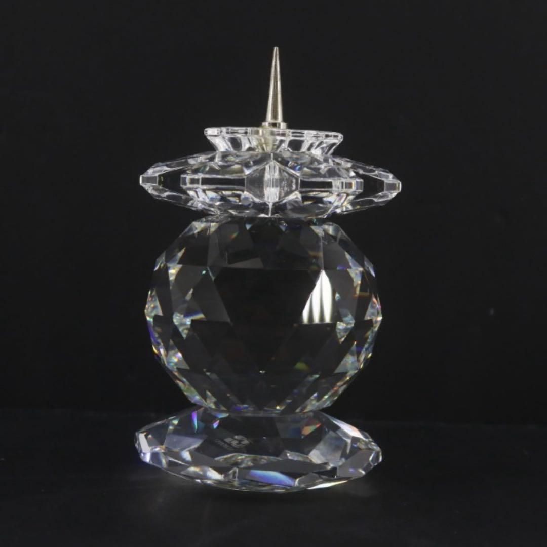 スワロフスキー SWAROVSKI 睡蓮 キャンドルスタンド 0826