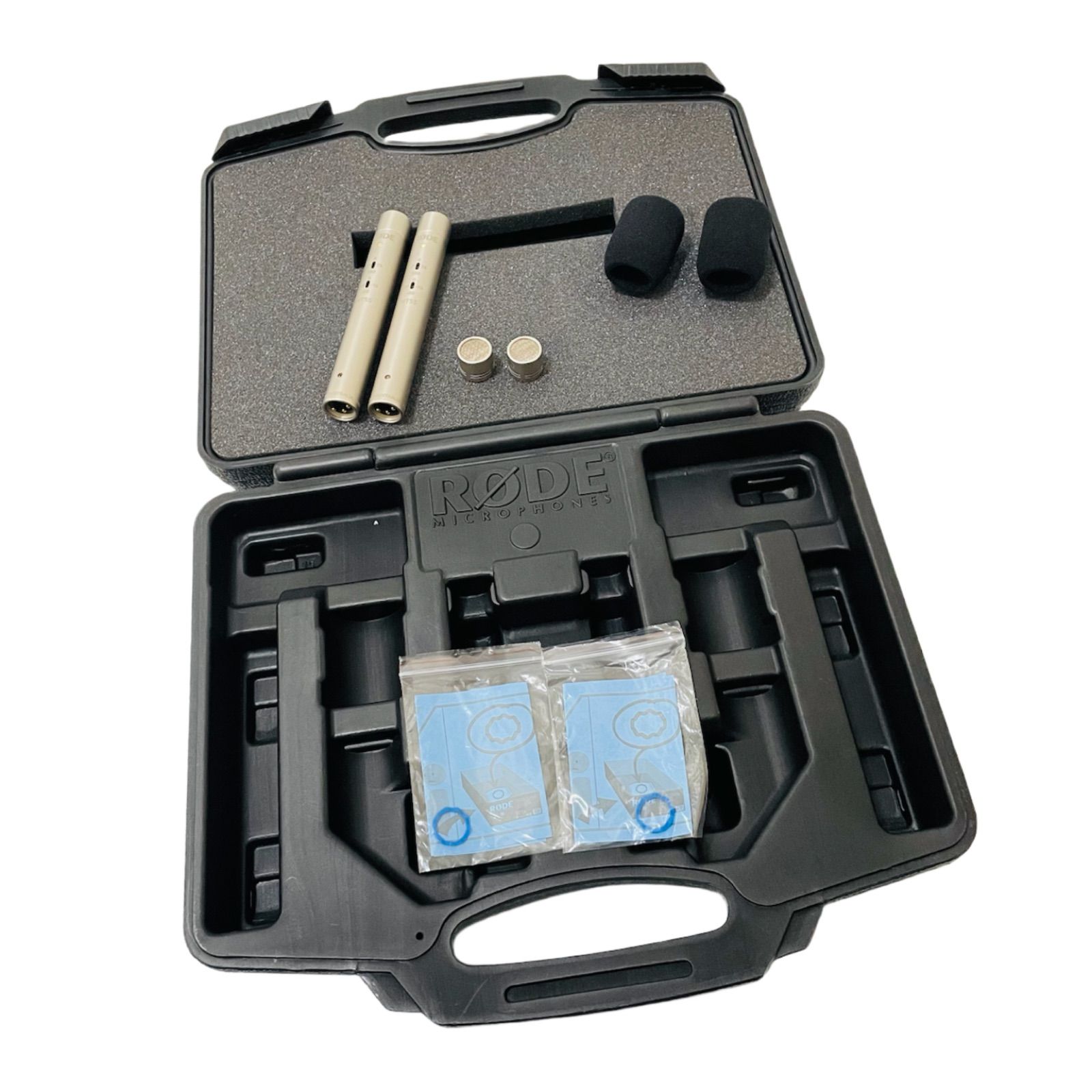 9227 RODE NT55 マイク カプセル ×2 ウィンドスクリーン ×2 ハードケース 付属 送料無料 匿名配送