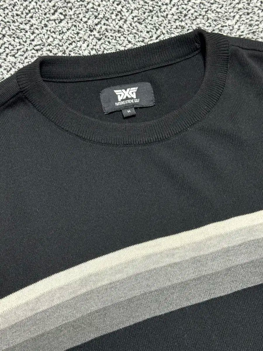 PXG ゴルフ ストライプ 長袖 ニット