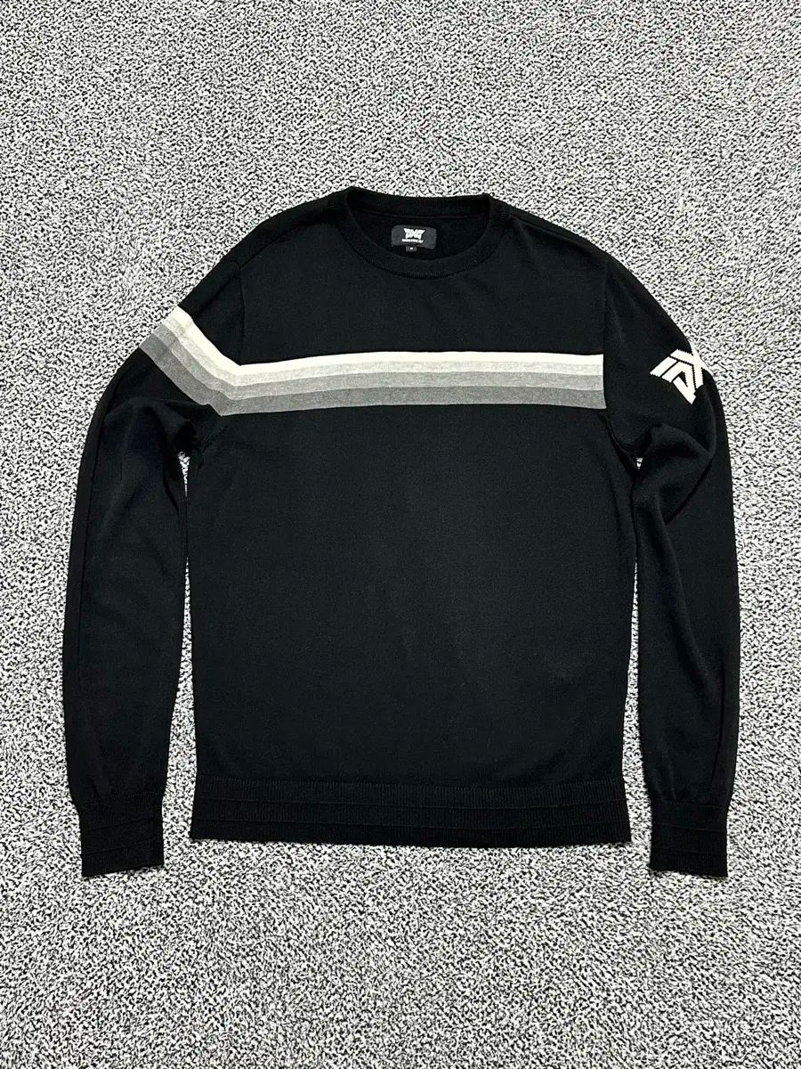 PXG ゴルフ ストライプ 長袖 ニット