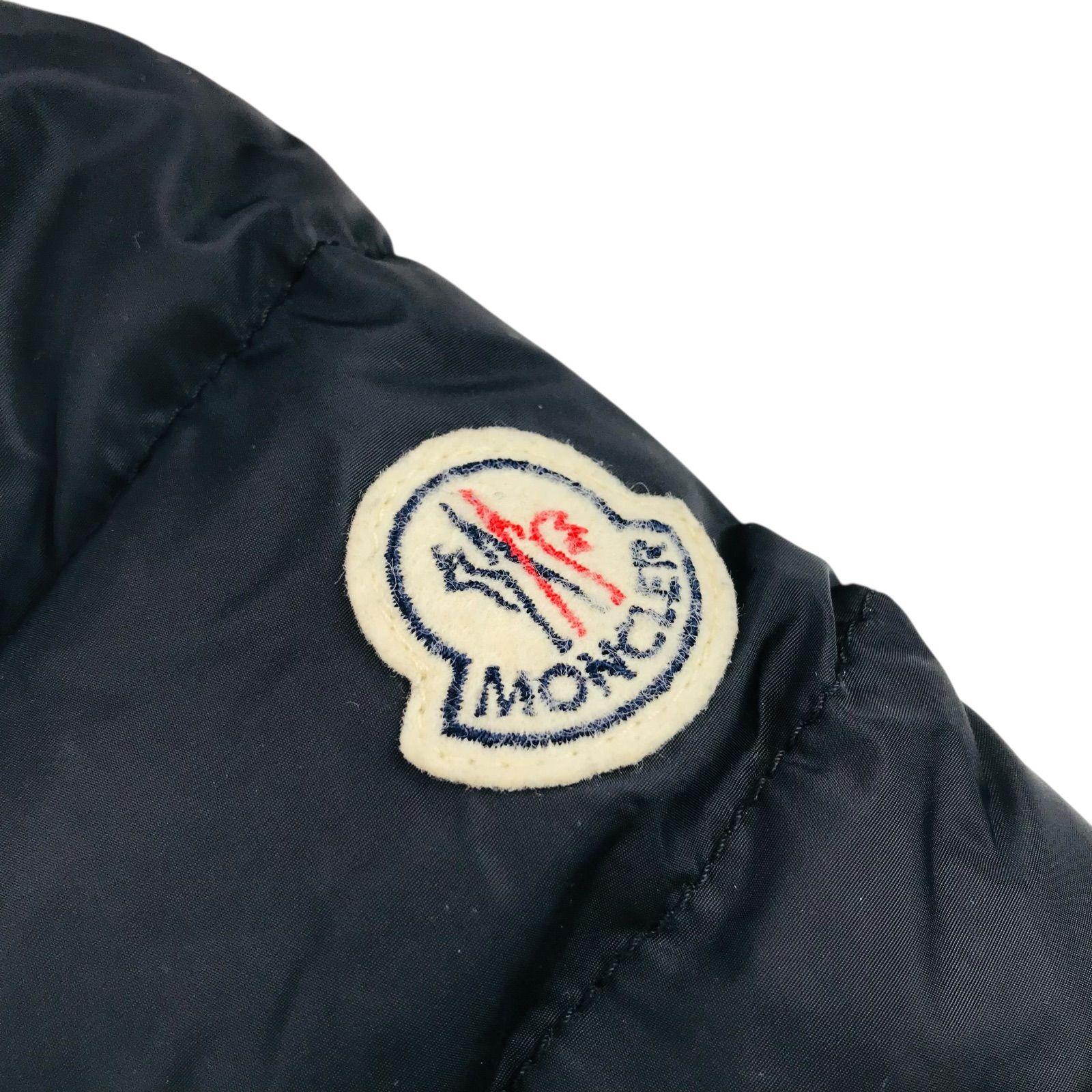 MONCLER モンクレール ADOXA レディース ブランドアイコンワッペン付 ダブルジップ ナイロン ダブルジップスナップボタン比翼仕立て ダウンコート 00 S相当 レディースダウンジャケット カジュアル 秋冬物 アウター ブランド