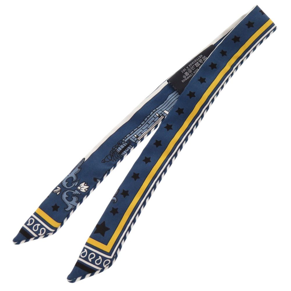 エルメス ツイリードール キャンディ パリステーション シルク ブルーアルドワーズ ノワール スカーフ 青 0092 HERMES WWW_NOITHATQUANGTHANH_NET