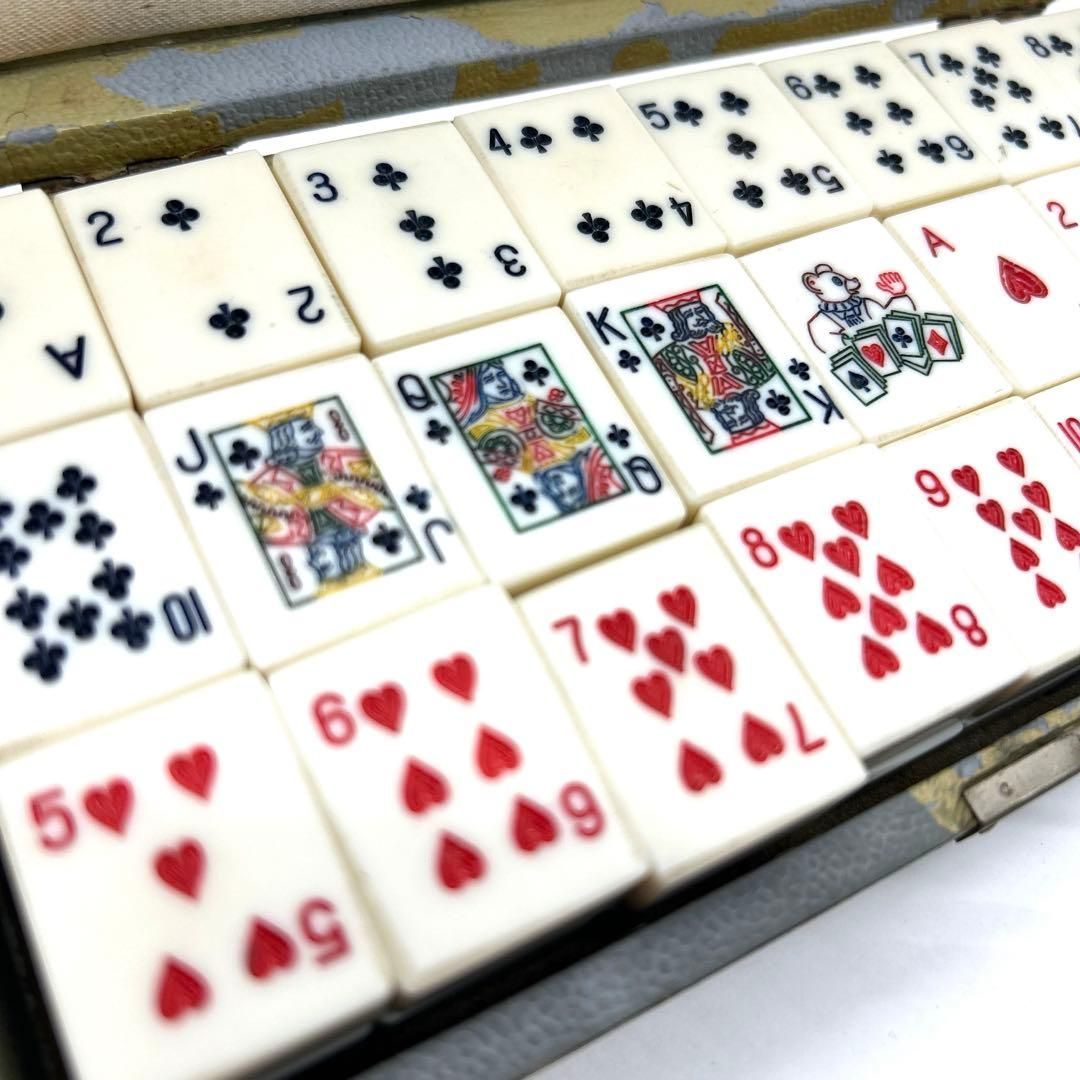 希少品】麻雀牌型 トランプ牌 古玩具 昭和レトロ ヴィンテージ