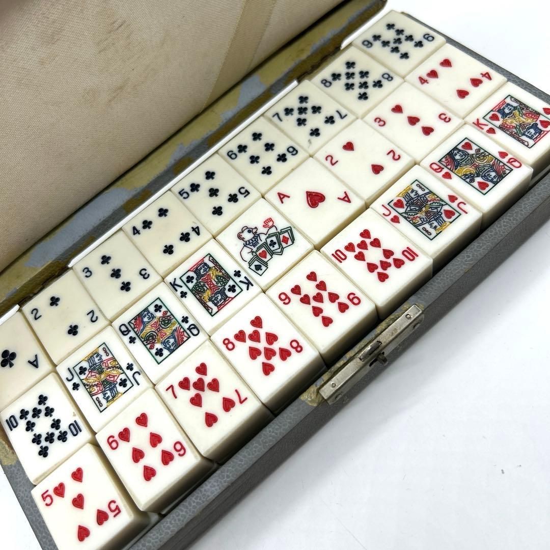 品 麻雀牌型 トランプ牌 古玩具 昭和レトロ ヴィンテージ a86