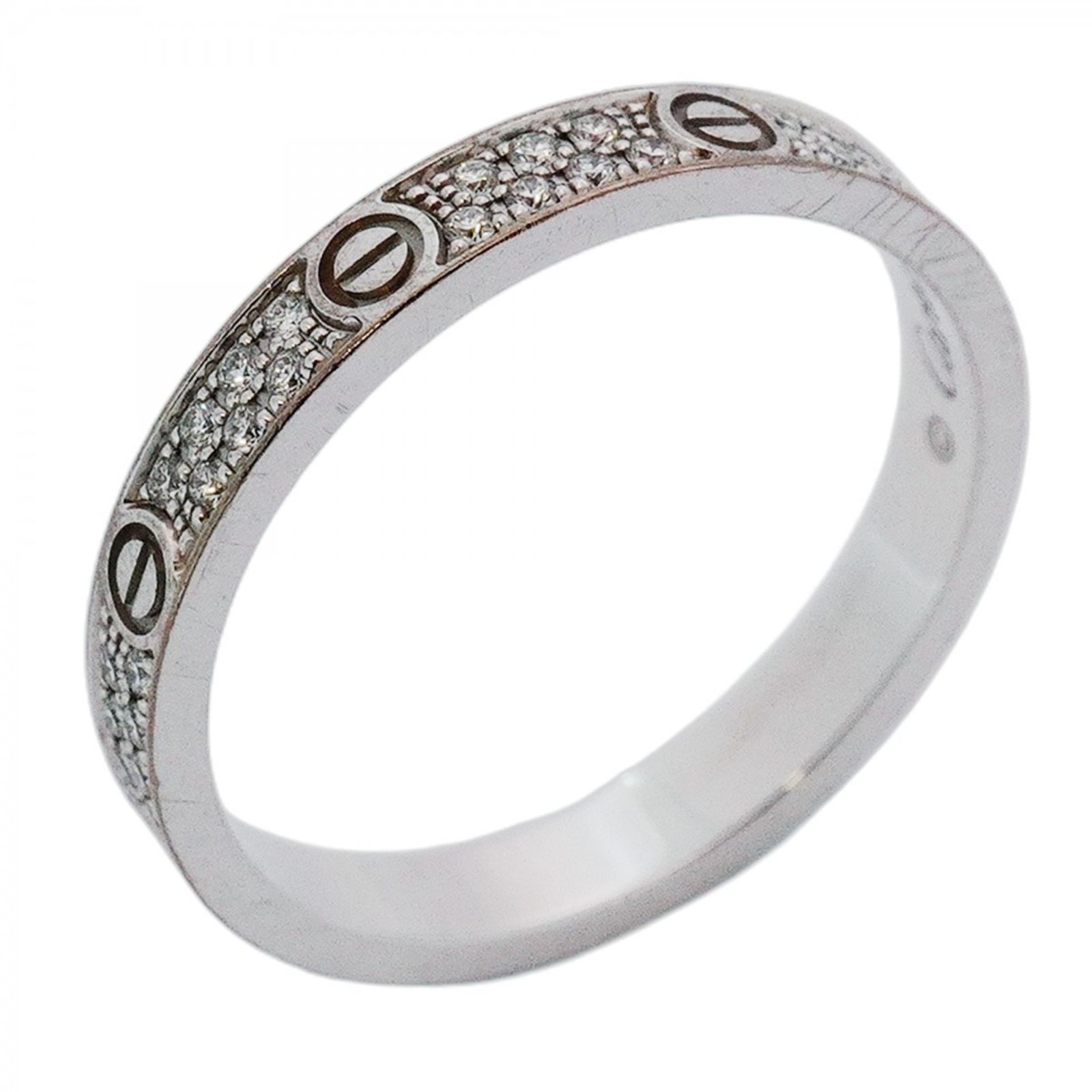 カルティエ(Cartier) カルティエ リング ミニラブ 18KWG ホワイト