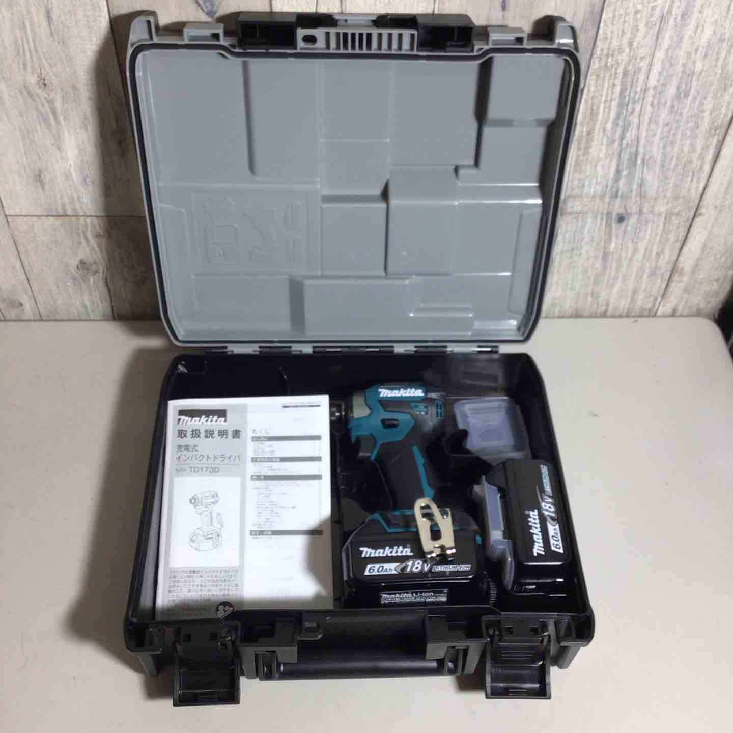純正バッテリー付 マキタ makita コードレス インパクトドライバー TD173DX インパクト ブルー 青 純正 純正品 充電式