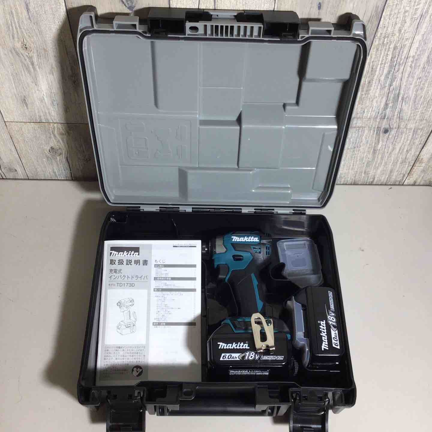 純正バッテリー付 マキタ makita コードレス インパクトドライバー TD173DX インパクト ブルー 青 純正 純正品 充電式