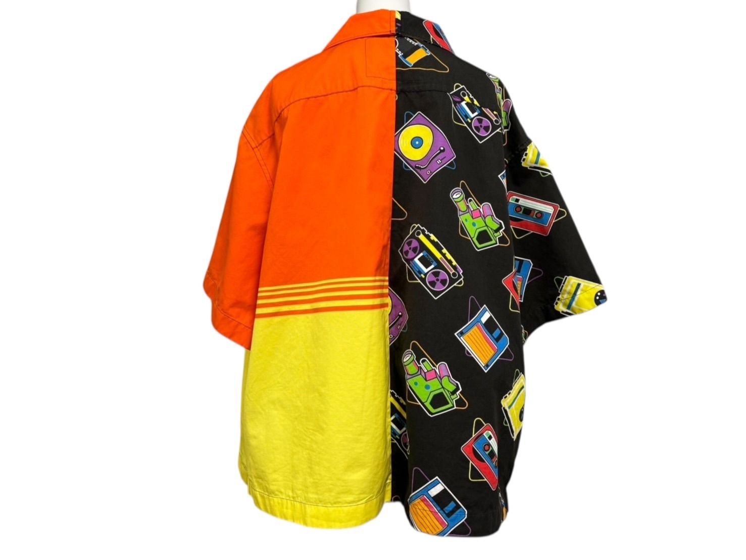 PRADA プラダ 半袖シャツ ダブルマッチポプリングボウリングシャツ SS19 サイズXXL コットン 4b008324