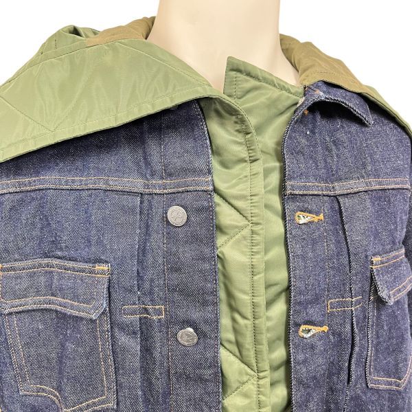 サカイ sacai デニムジャケット アーペーセー APC コラボ ネイビー コットン ２ S～M メンズ S5W342