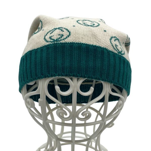 ○ グッチ GUCCI ダッパー ダン ニットビーニー ニット帽 GGモノグラム