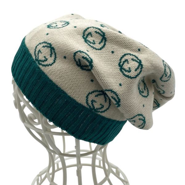 ○ グッチ GUCCI ダッパー ダン ニットビーニー ニット帽 GGモノグラム