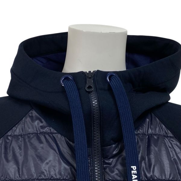 パーリーゲイツ PEARLY GATES ロングブルゾン ロングコート 長袖 フード付き ゴルフウェア ネイビー 1 M 9号 レディース S5W345
