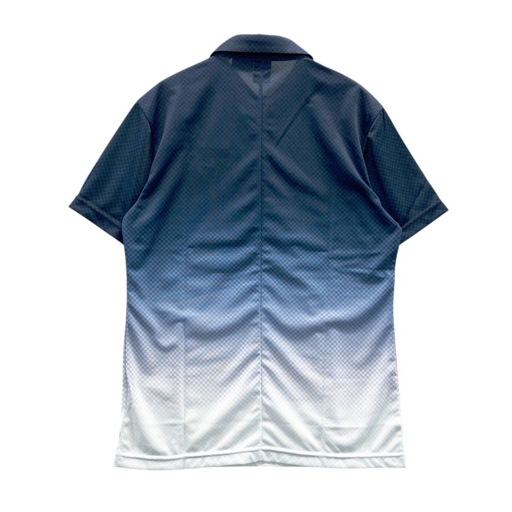 サイズ L DESCENTE GOLF デサントゴルフ 半袖ポロシャツ チェッカー柄 ネイビー系 240101539840 ゴルフウェア メンズ ストスト