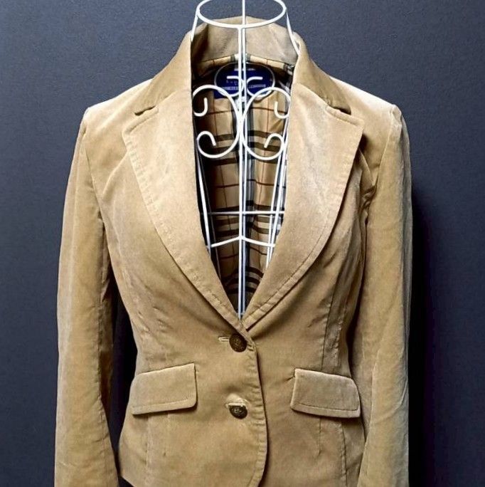 BURBERRY BLUE LABEL ブレザー ジャケット 金ボタン 裏地ノバチェック 