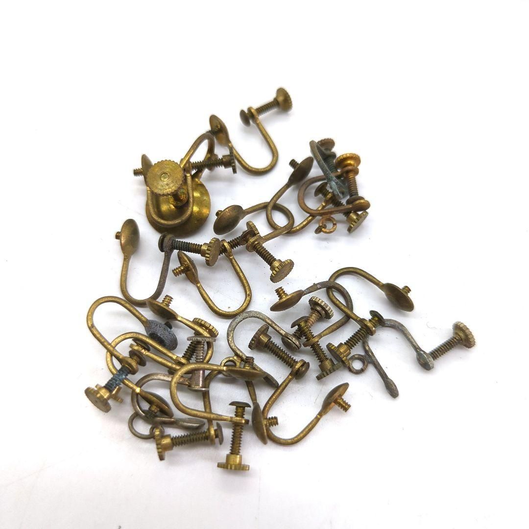 品 真鍮製 フック式 イヤリング パーツ 昭和30年代 アクセサリー 他