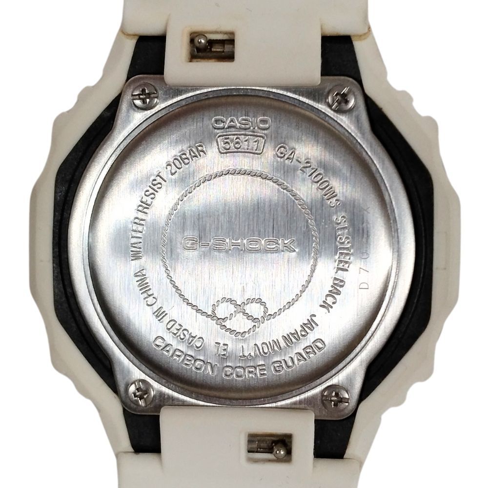  CASIO カシオ GA 2100 WS Gショック 腕時計 ホワイト C 344 腕時計(デジタル) 時計