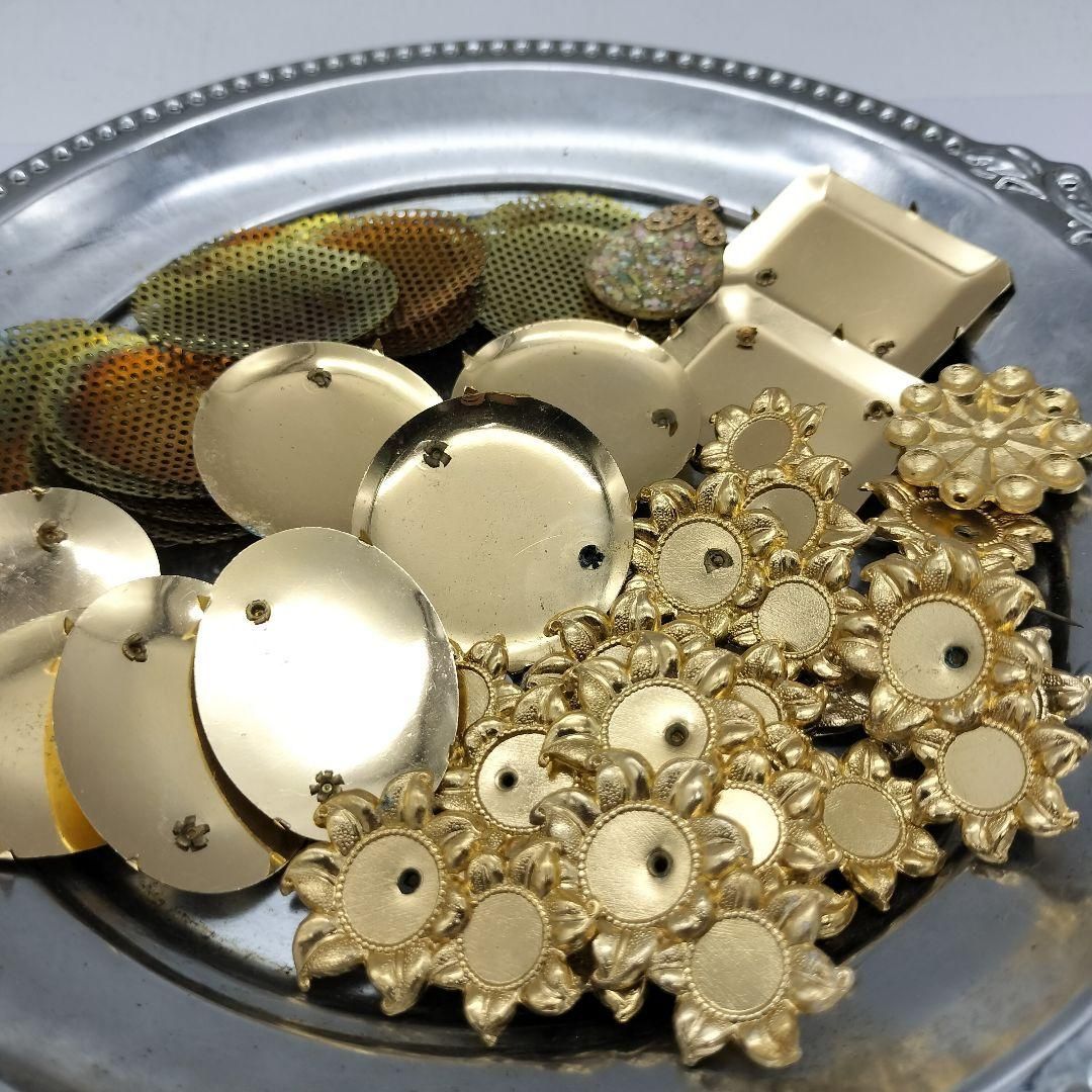 品 ブローチ コサージュ 昭和30年代頃 金具 真鍮製