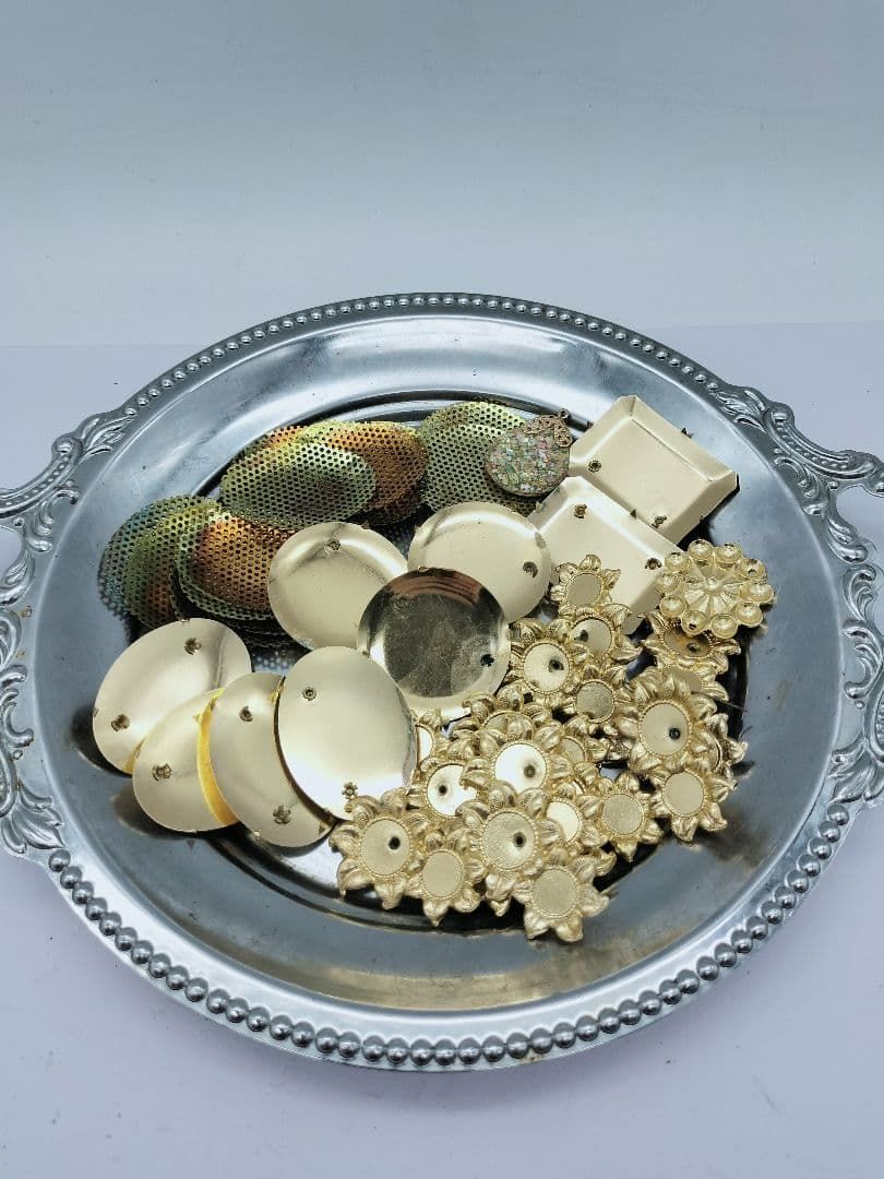 品 ブローチ コサージュ 昭和30年代頃 金具 真鍮製