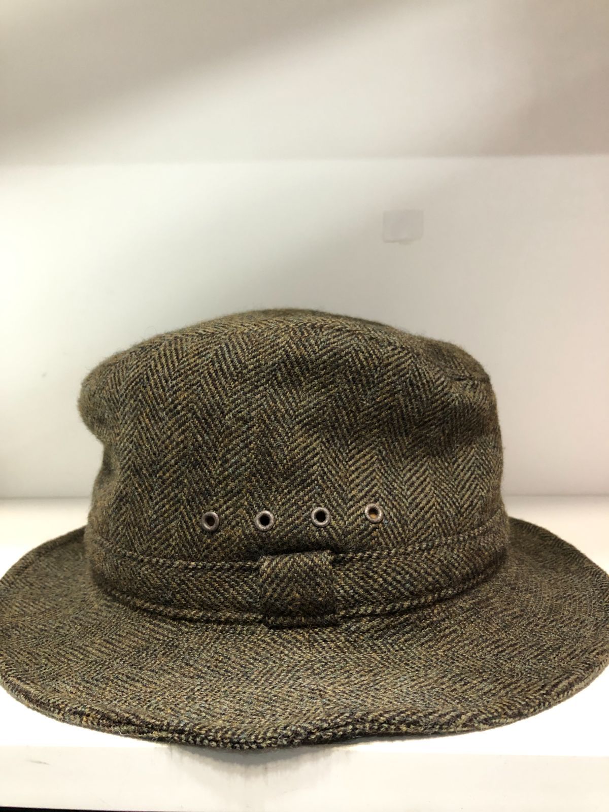 020192 RRL DOUBLE RL Tweed Bucket Hat ウール コットン ヘリンボーン ツイード バケット ハット 帽子 キャップ Ralph Lauren ラルフローレン