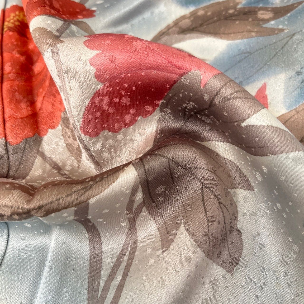 付下げ 紋無し 上品な花柄の染め 訪問着 正絹 着物 MK-568 - メルカリ