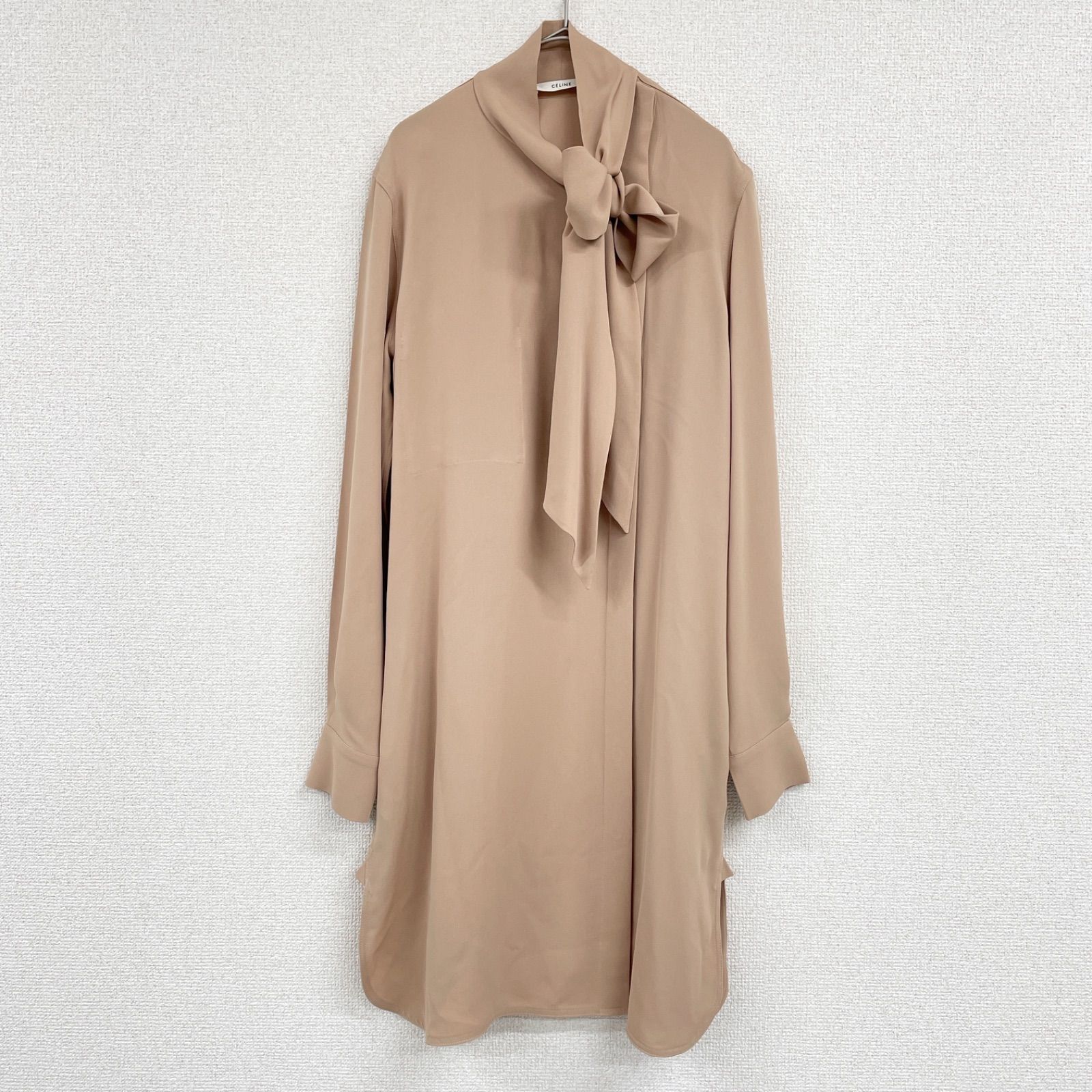 美品✨セリーヌ CELINE フィービー期 ボウタイブラウス コットン 白 38