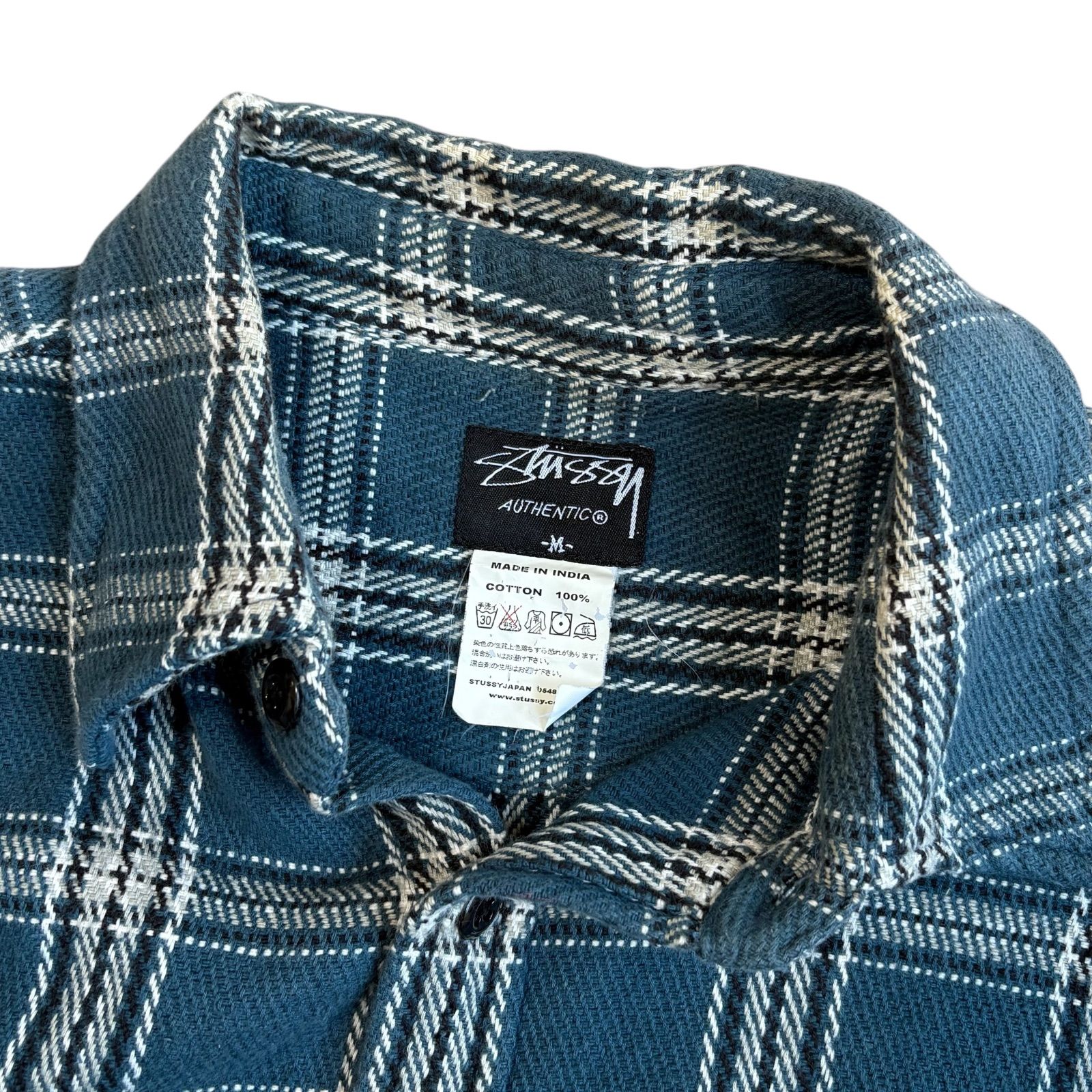 00's OLD STUSSY Check Pattern Shirt - メルカリ