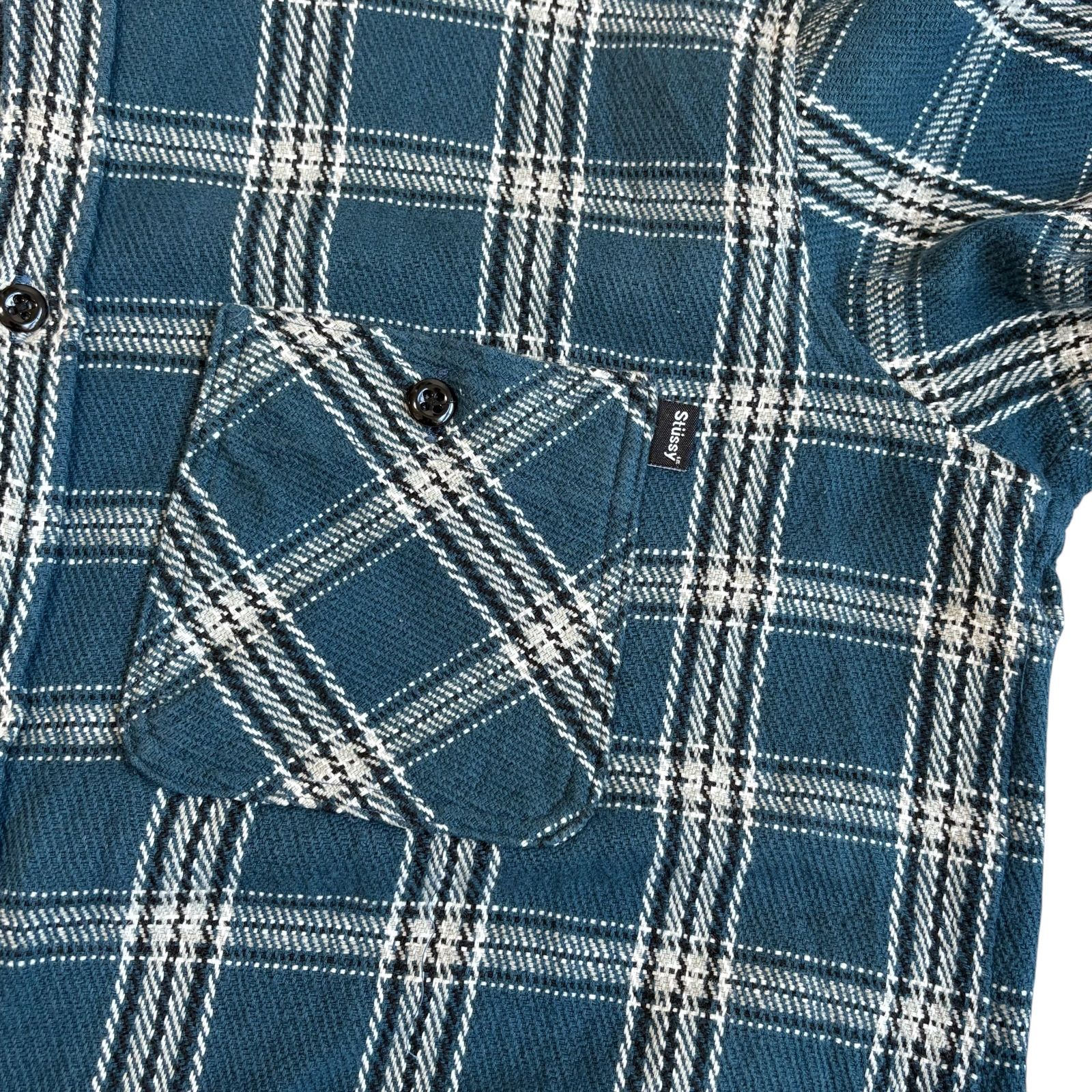 00's OLD STUSSY Check Pattern Shirt - メルカリ