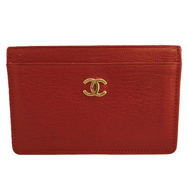 ♪CHANEL シャネル カードケース レッド