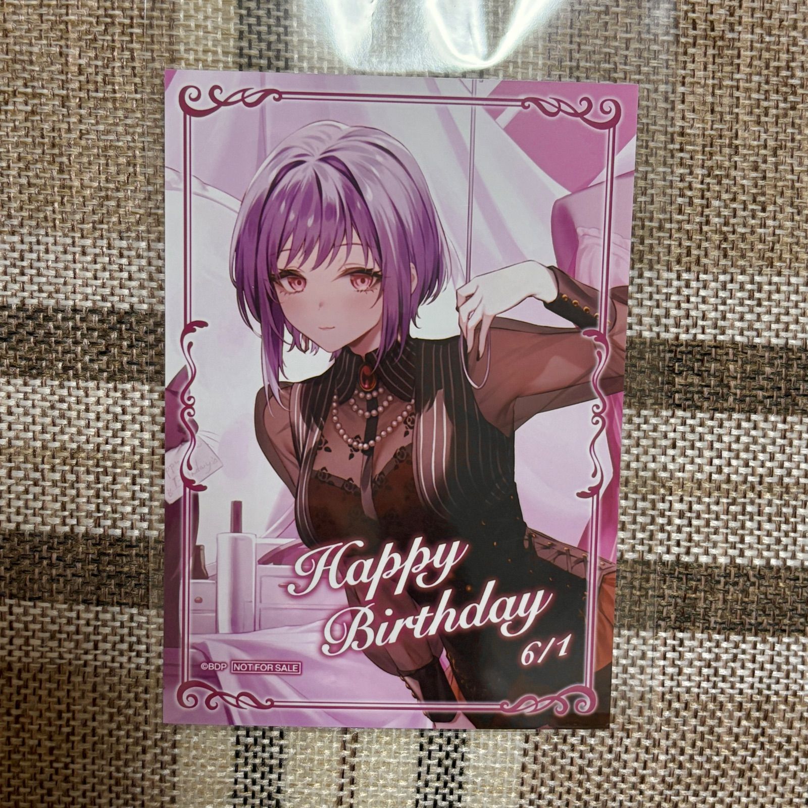 バンドリ MyGO!!!!! Ave Mujica バースデー 特典ブロマイド バンドリAve Mujica 誕生日 バースデー 特典 ブロマイド アモーリス