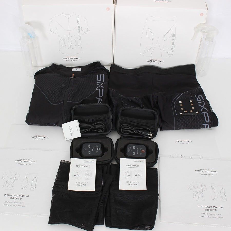 MTG SIXPAD Powersuit HOME GYM トップ ボトム セット レディース Mサイズ リモコンセット SE-AM00F＋SE-AN00F シックスパッド ホームジム パワースーツ 本体