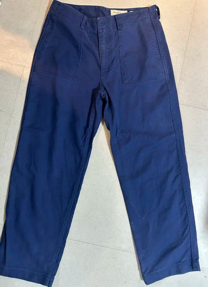  チャーチル ラフパー モールスキン ファティーグ パンツ ブルー L ハバティ ルー サイド アワーセルブス シャーター チノパン パンツ