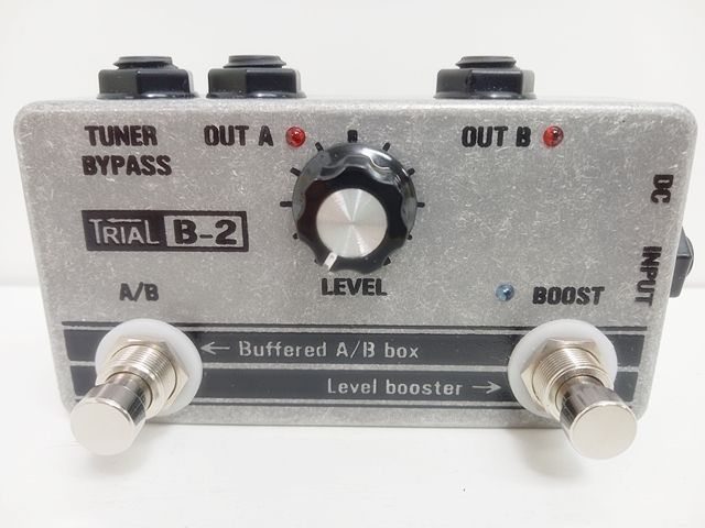 楽器周辺 TRIAL トライアル B-2 クリーンブースター バッファー A B BOX エフェクター 音出し 済み M-5952