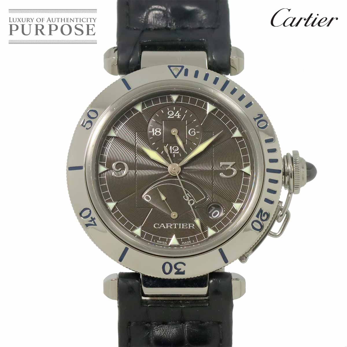 カルティエ Cartier パシャ ドゥ カルティエ GMT 38mm W3105055 パワー 