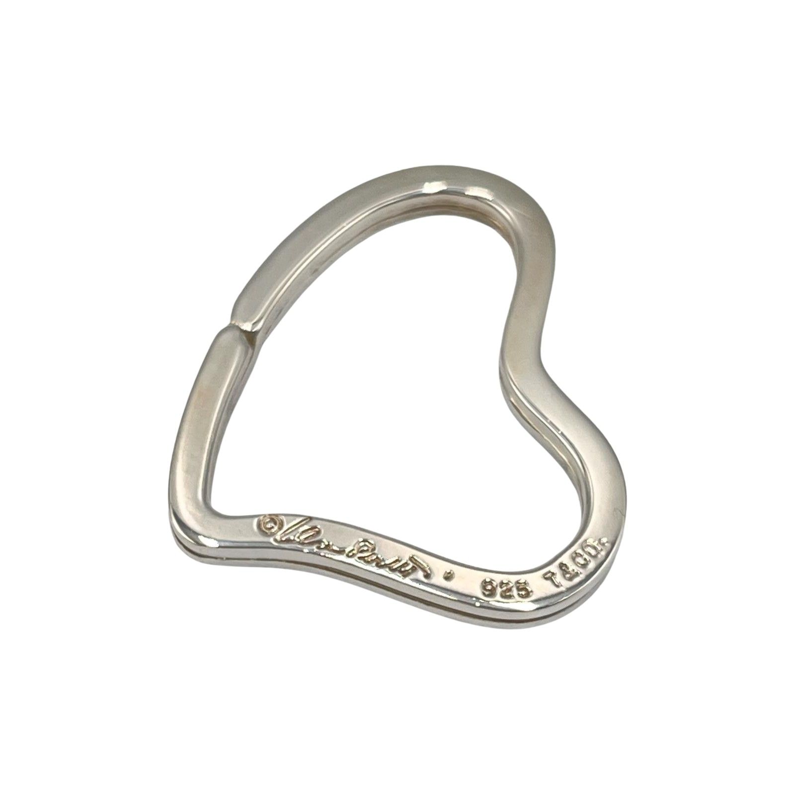 ◉ティファニー◉シルバー925 / ブランドネーム / シンプル / キーリング ☆ ティファニー TIFFANY&Co. キーホルダー オープンハート キーリング