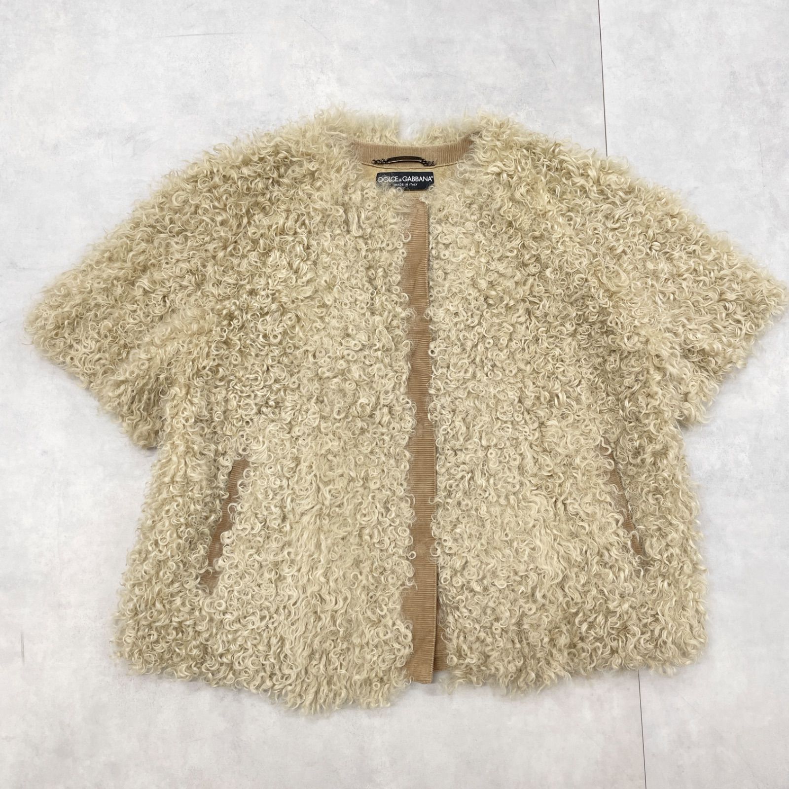 D&G ドルチェ&ガッバーナ ムートン ジャケット 茶 L ドルチェ