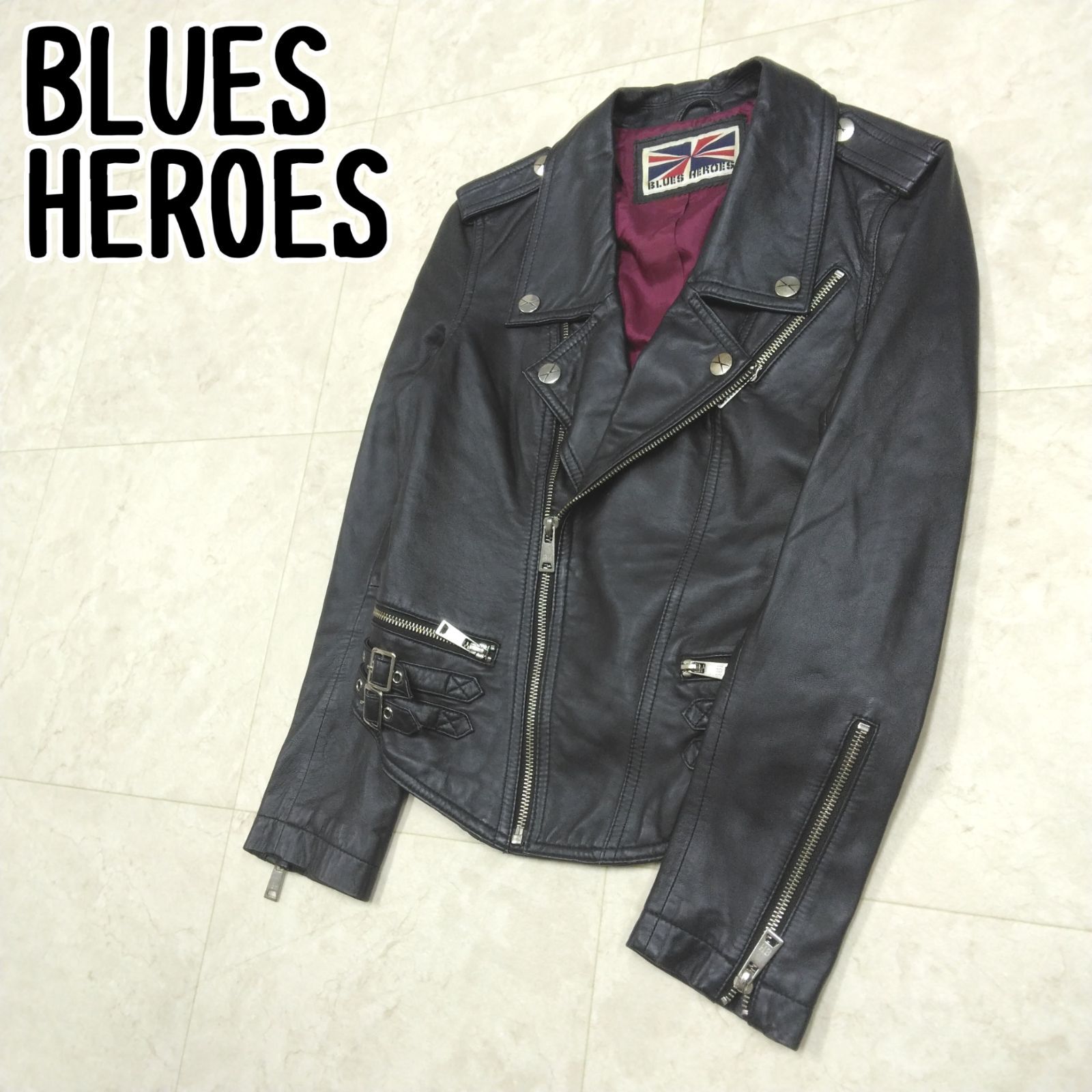 限定値下げ】BLUES HEROES ダブルライダースジャケット レディース S 