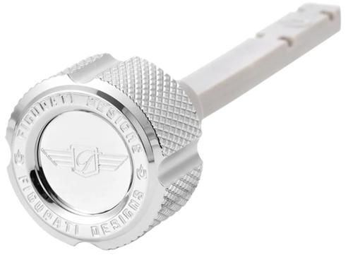 MAGNETIC トランスミッション オイルディップスティック KNURLED ポリッシュシルバー 2017年以降M-EIGHTモデル