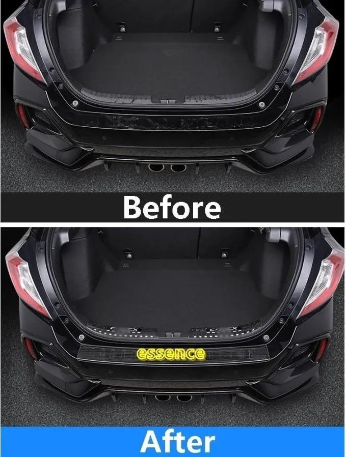 トランクガードプレート ホンダ シビック パーツ ハッチバック セダン リアバンパープロテクター 内外側 FFCRYSTALESIA_COM