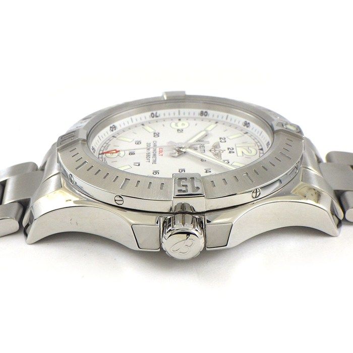 ブライトリング Breitling 腕時計 コルト A 74388 シルバー文字盤 デイト 夜光針 インデックス SS クオーツアナログ