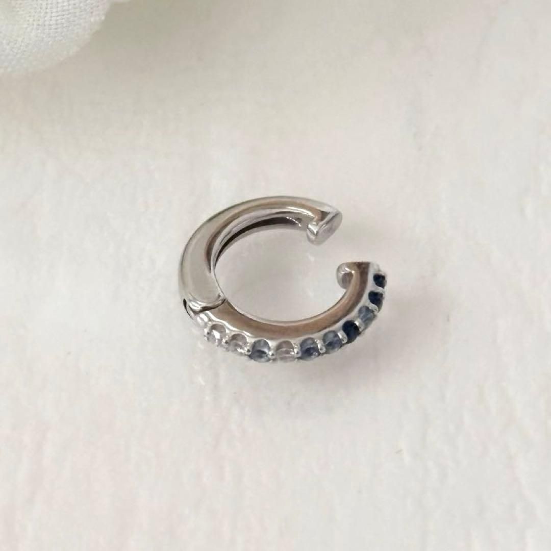 347 ポンテヴェキオ K18 イヤーカフ ダイヤモンド サファイア