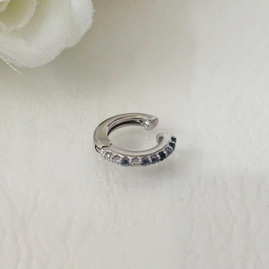 347 ポンテヴェキオ K18 イヤーカフ ダイヤモンド サファイア