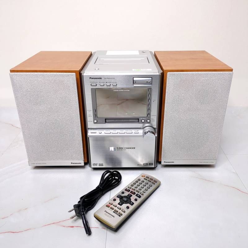 Panasonic SC-PM910DVD ミニコンポ リモコン 電源コード付 パナソニック オーディオシステム ステレオ コンポ DVDプレーヤー