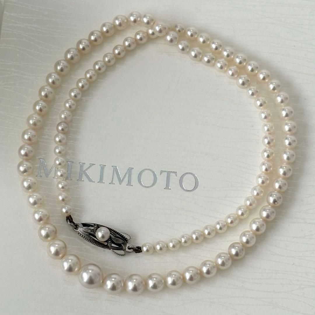 322【ミキモト】シルバー　パール　3.6-7.2mm グラデーション 322【ミキモト】シルバー パール 3.6-7.2mm グラデーション - メルカリ