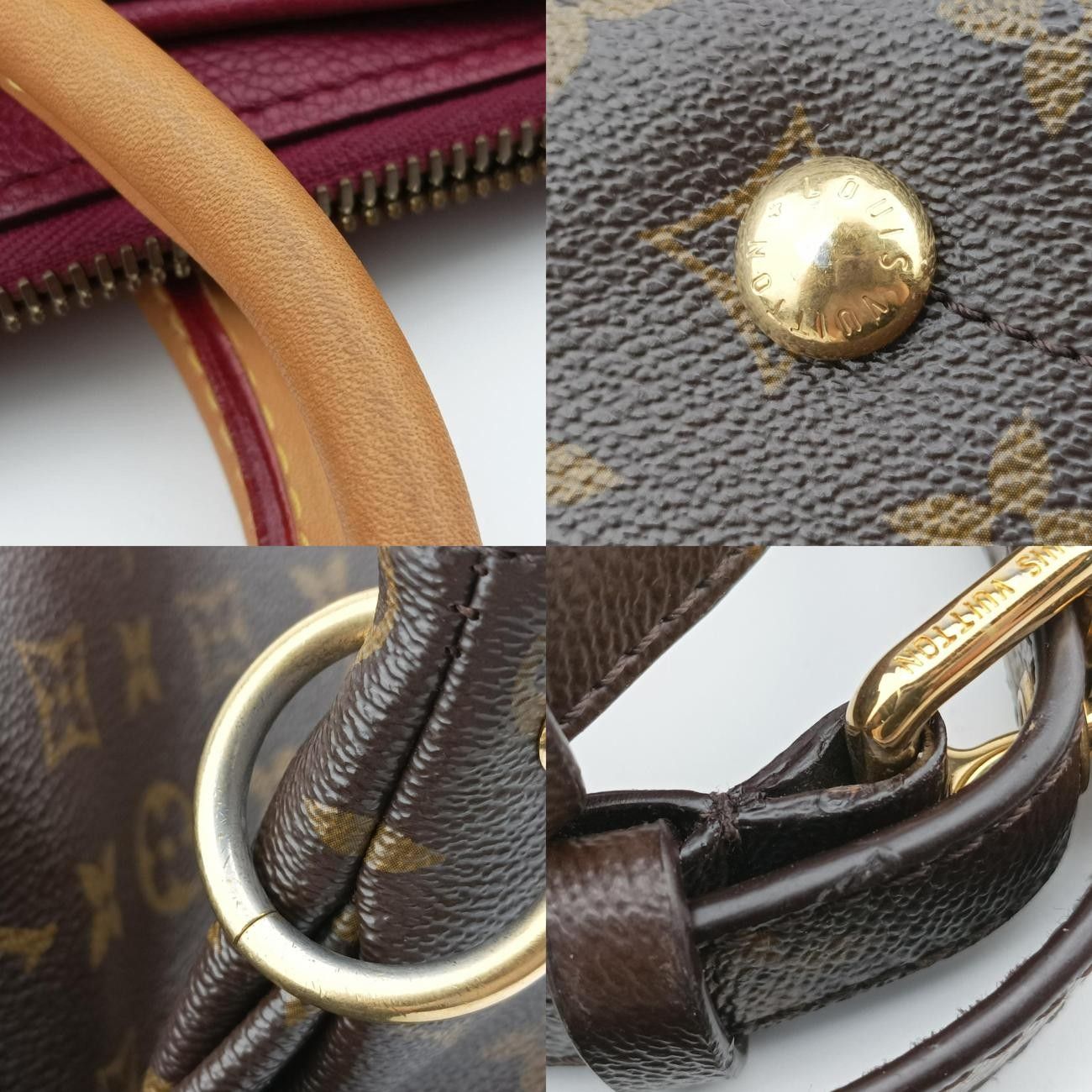 ブラウン系×スリーズ モノグラムキャンバス×カーフレザー