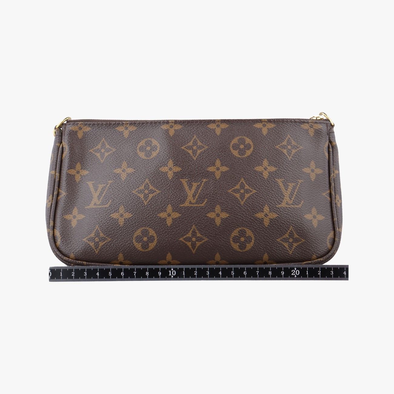 ルイヴィトンLouis Vuittonミュルティポシェットアクセソワール マロン×ローズ クレール モノグラムキャンバス M44840 ICチップ