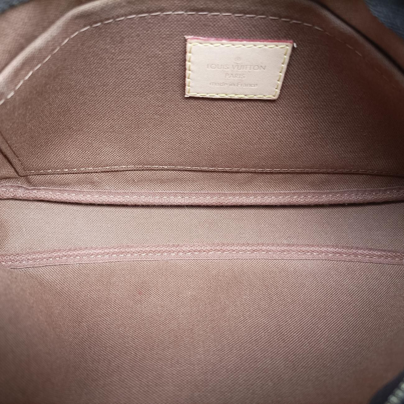 ルイヴィトンLouis Vuittonミュルティポシェットアクセソワール マロン×ローズ クレール モノグラムキャンバス M44840 ICチップ DECORATOM_COM_BR