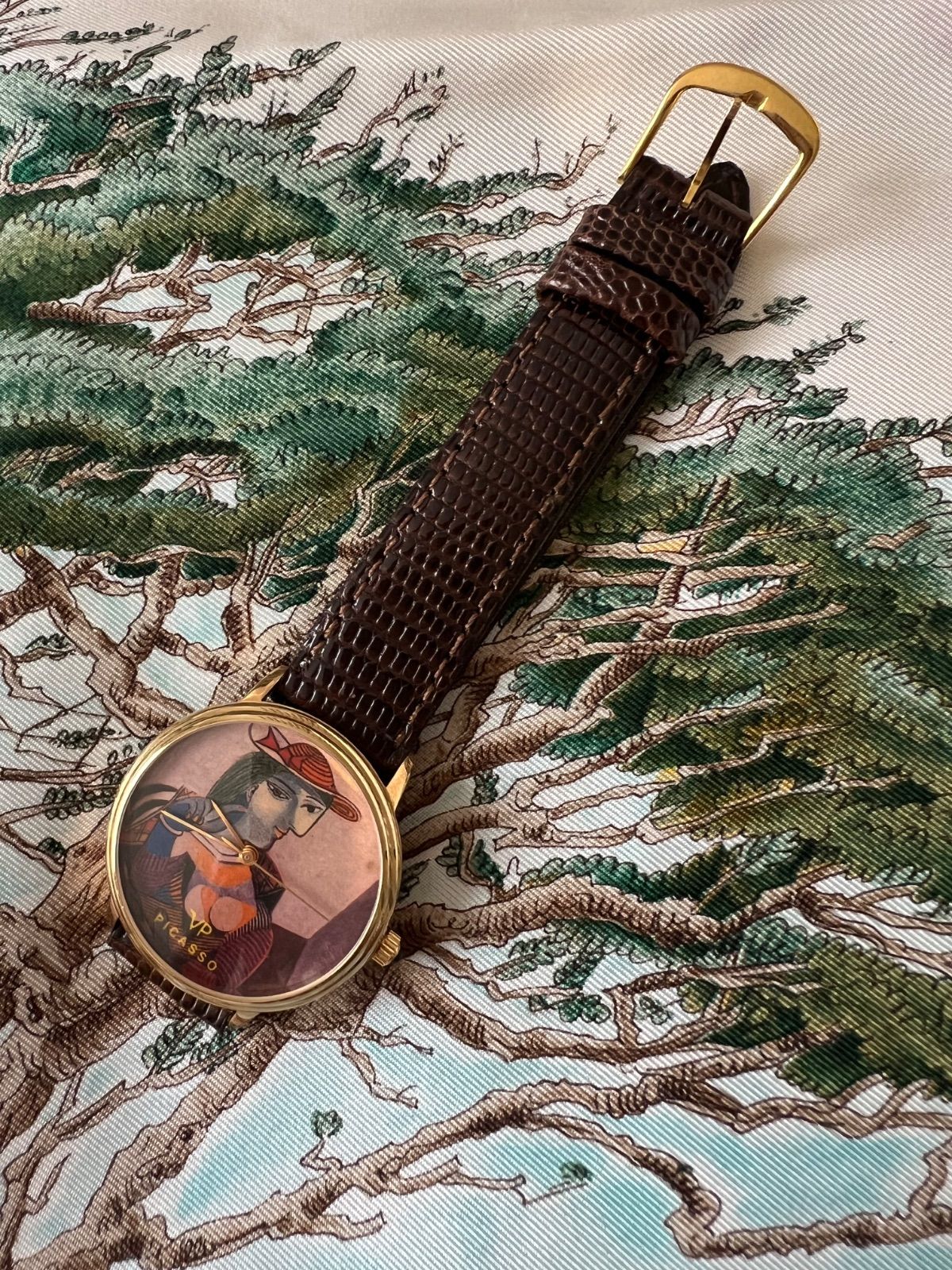 ピカソ クオーツ時計 アートウォッチ VIP 稼働品