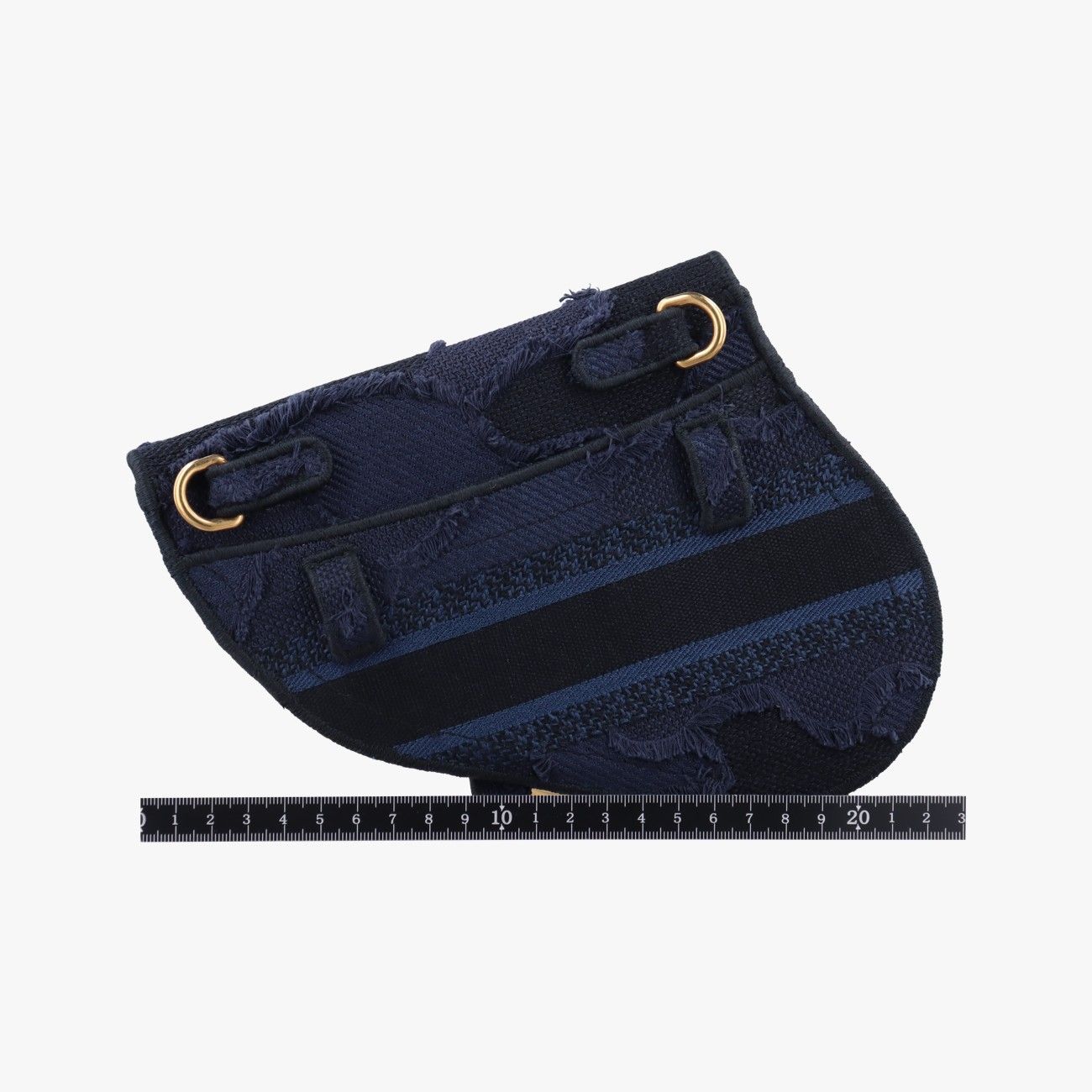 クリスチャンディオールChristian Diorサドル ブルー ジャガード 50-MA-1119